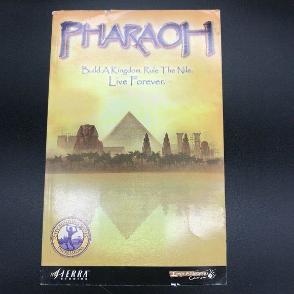 Pharaoh Build A Kingdom. Rule the Nile.  Live Forever Gaming Book Sierra Studios - Picture 1 of 7